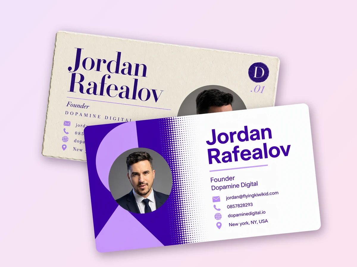 Business card examples