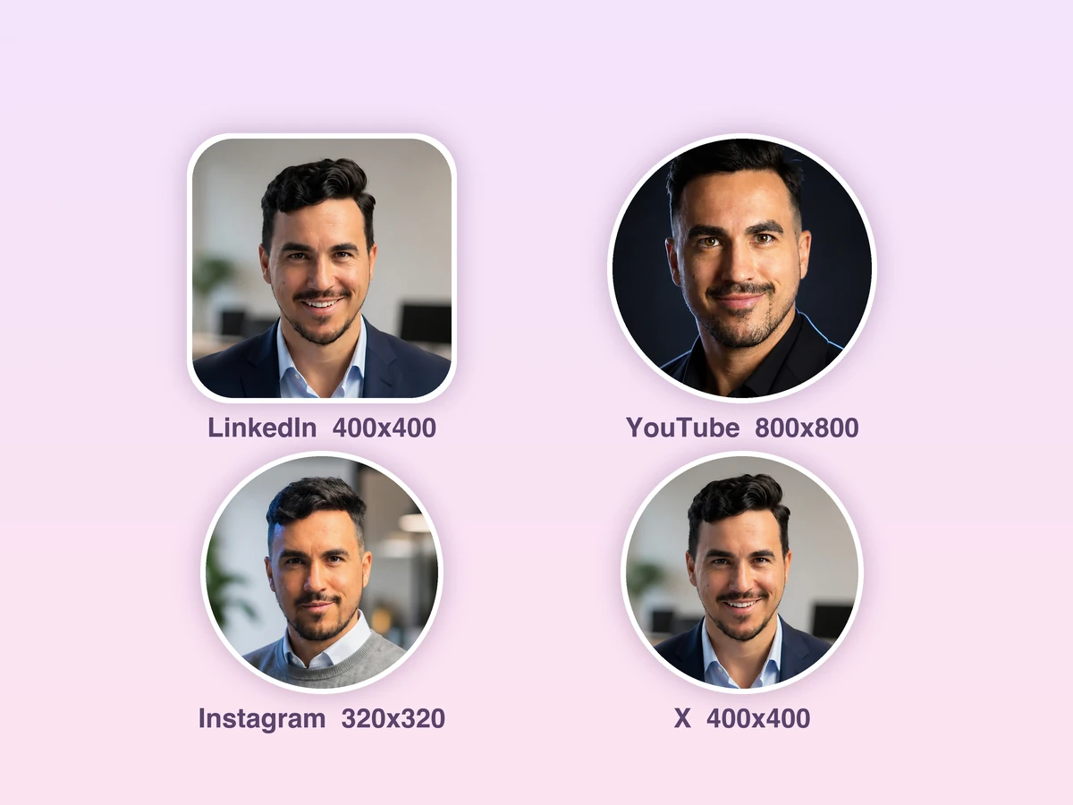 Profile photo examples